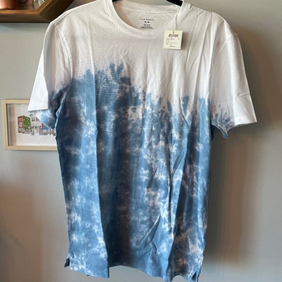 NWT Club Monaco Dip Dye Print Short Sleeve Tee - Picture 2 of 5